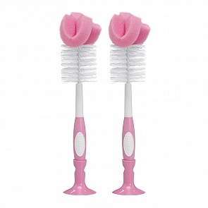 Ершик для чистки бутылочки DrBrowns 2 шт, цвет - розовый (DrBrowns, AC182)